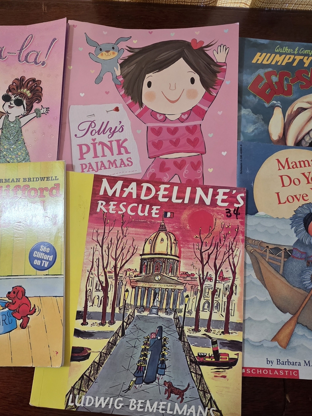 Kids Picture Book Lot of 6 Clifford Madeline Scholastic Books